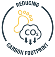 reducing carbon footprint logo